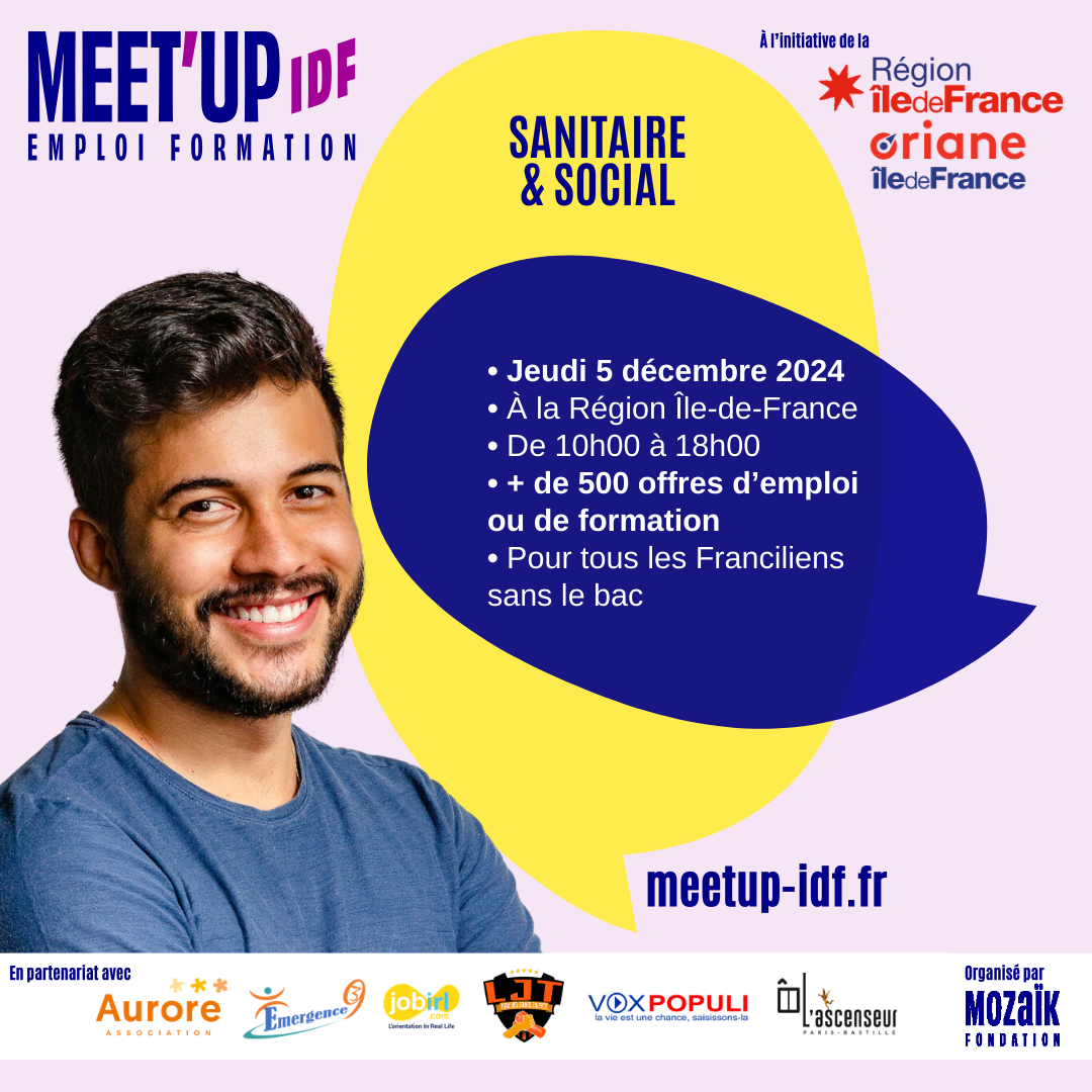 Meet-UP métiers sanitaire et social